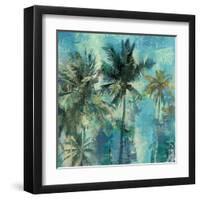 Teal Palms-Eric Yang-Framed Art Print