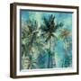 Teal Palms-Eric Yang-Framed Art Print