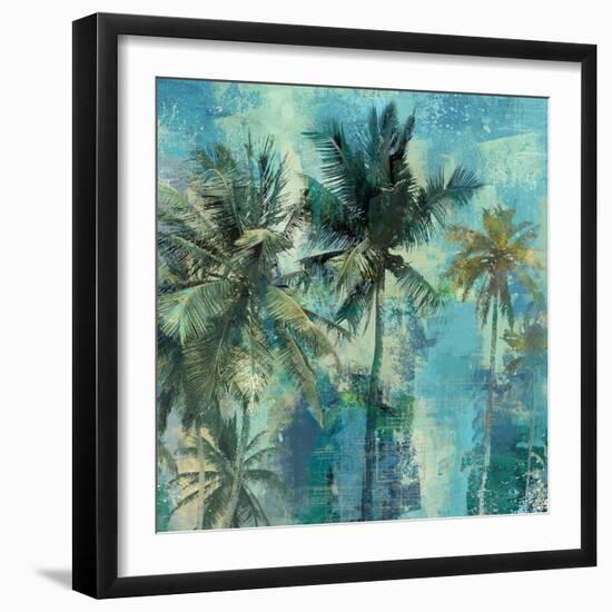 Teal Palms-Eric Yang-Framed Art Print