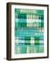 Teal Pattern I-Regina Moore-Framed Art Print