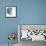 Teal Petals-Jan Weiss-Framed Art Print displayed on a wall