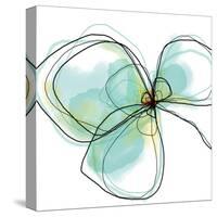 Teal Petals-Jan Weiss-Stretched Canvas