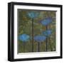 Teal Poppies I-Ricki Mountain-Framed Art Print