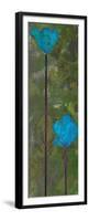 Teal Poppies III-Ricki Mountain-Framed Premium Giclee Print