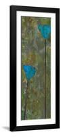 Teal Poppies IV-Ricki Mountain-Framed Premium Giclee Print