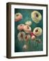 Teal Ranunculus 9-null-Framed Art Print