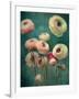 Teal Ranunculus 9-null-Framed Art Print