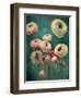 Teal Ranunculus 9-null-Framed Art Print