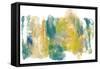 Teal & Scribbles I-Joyce Combs-Framed Stretched Canvas