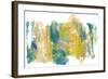 Teal & Scribbles I-Joyce Combs-Framed Art Print