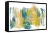 Teal & Scribbles I-Joyce Combs-Framed Stretched Canvas