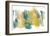 Teal & Scribbles I-Joyce Combs-Framed Art Print