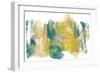 Teal & Scribbles I-Joyce Combs-Framed Art Print