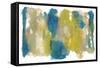 Teal & Scribbles II-Joyce Combs-Framed Stretched Canvas