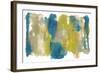 Teal & Scribbles II-Joyce Combs-Framed Art Print