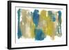 Teal & Scribbles II-Joyce Combs-Framed Art Print