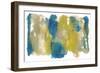 Teal & Scribbles II-Joyce Combs-Framed Art Print