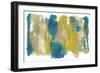 Teal & Scribbles II-Joyce Combs-Framed Art Print