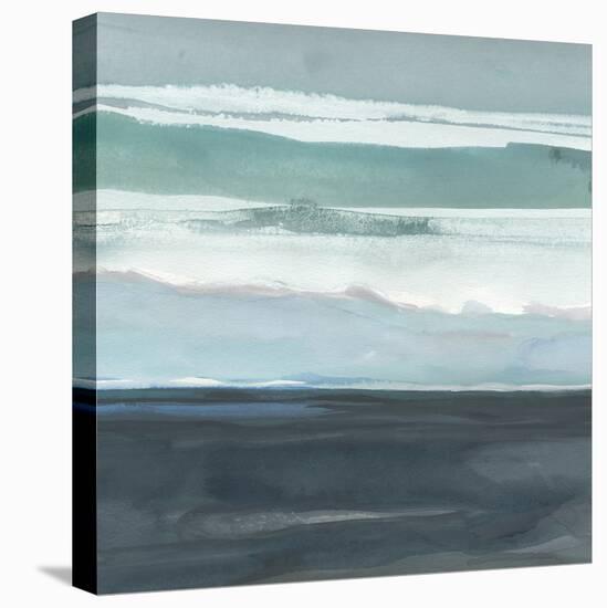 Teal Sea I-Rob Delamater-Stretched Canvas