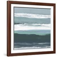 Teal Sea II-Rob Delamater-Framed Art Print