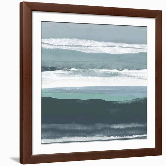 Teal Sea II-Rob Delamater-Framed Art Print