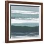 Teal Sea II-Rob Delamater-Framed Art Print