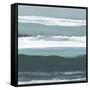 Teal Sea II-Rob Delamater-Framed Stretched Canvas