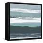 Teal Sea II-Rob Delamater-Framed Stretched Canvas