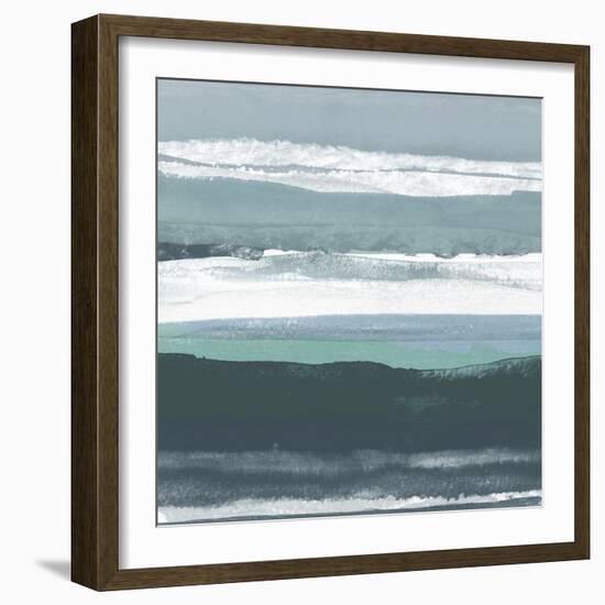 Teal Sea II-Rob Delamater-Framed Art Print