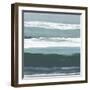 Teal Sea II-Rob Delamater-Framed Art Print