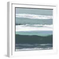 Teal Sea II-Rob Delamater-Framed Art Print