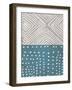 Teal Shapes 2-Kimberly Allen-Framed Art Print