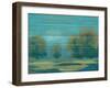 Teal Stripe I-Sokol Hohne-Framed Art Print