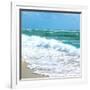 Teal Surf I-Nicholas Biscardi-Framed Premium Giclee Print