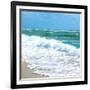 Teal Surf I-Nicholas Biscardi-Framed Premium Giclee Print