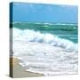 Teal Surf I-Nicholas Biscardi-Stretched Canvas