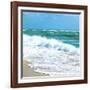 Teal Surf I-Nicholas Biscardi-Framed Premium Giclee Print