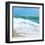 Teal Surf I-Nicholas Biscardi-Framed Art Print