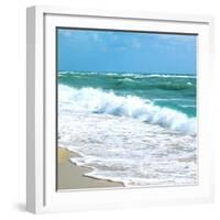 Teal Surf I-Nicholas Biscardi-Framed Art Print