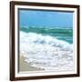 Teal Surf I-Nicholas Biscardi-Framed Art Print