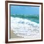 Teal Surf I-Nicholas Biscardi-Framed Art Print