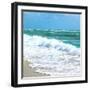 Teal Surf I-Nicholas Biscardi-Framed Premium Giclee Print