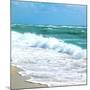 Teal Surf I-Nicholas Biscardi-Mounted Art Print