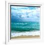 Teal Surf II-Nicholas Biscardi-Framed Art Print