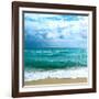 Teal Surf II-Nicholas Biscardi-Framed Art Print