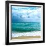 Teal Surf II-Nicholas Biscardi-Framed Art Print