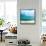 Teal Surf II-Nicholas Biscardi-Framed Stretched Canvas displayed on a wall