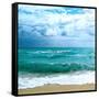 Teal Surf II-Nicholas Biscardi-Framed Stretched Canvas