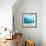 Teal Surf II-Nicholas Biscardi-Framed Art Print displayed on a wall