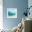 Teal Surf II-Nicholas Biscardi-Framed Art Print displayed on a wall